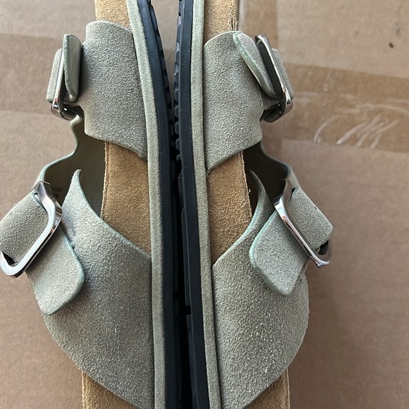 ZARA Buckled suede Sandal size 38 - Picture 14 of 16